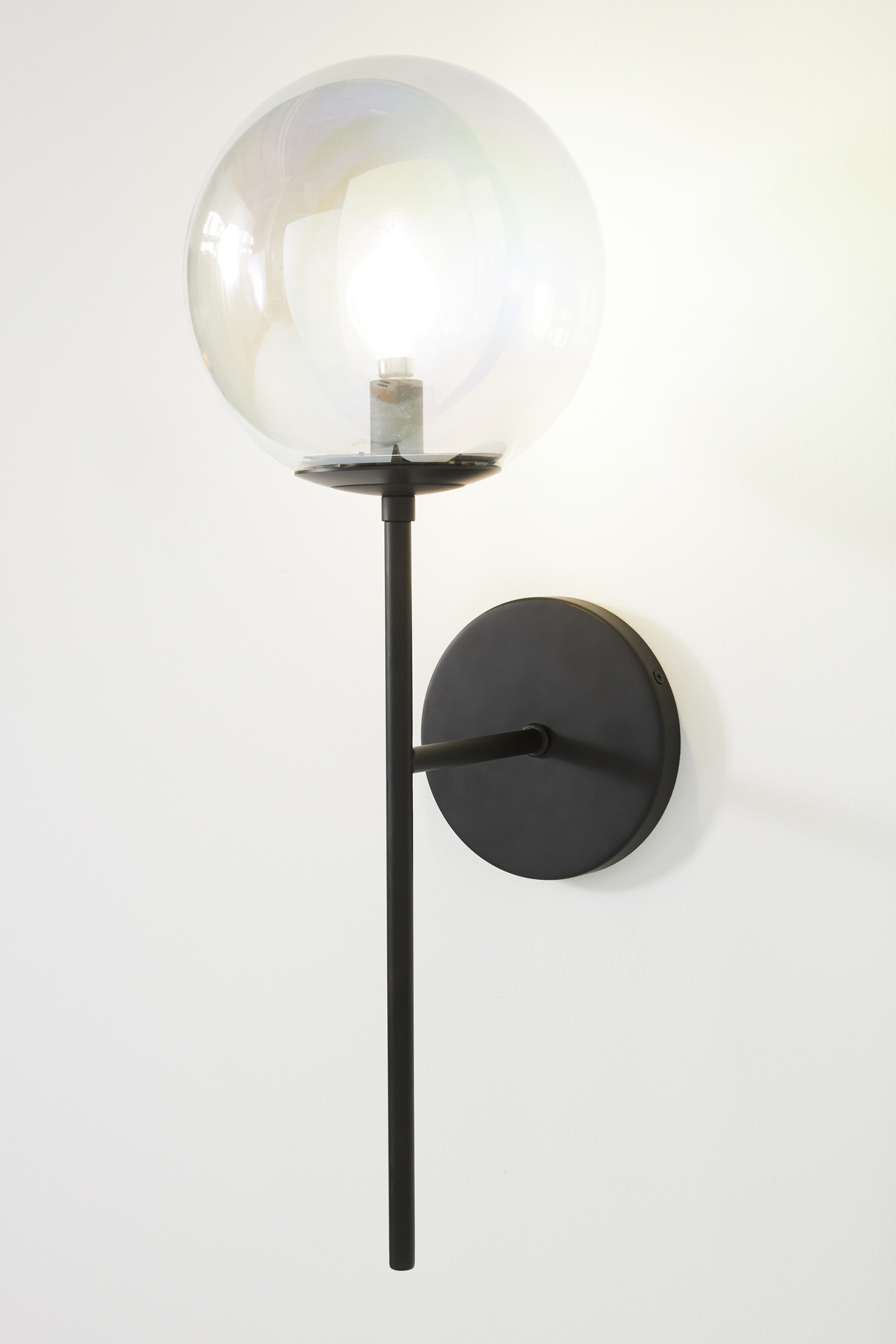 Iridescent Globe Sconce