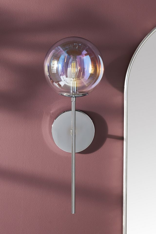 Iridescent Globe Sconce Wall Light #2