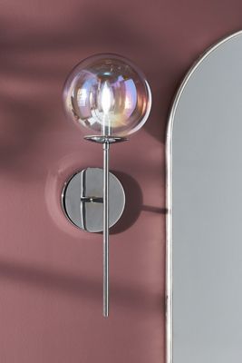 Iridescent Globe Sconce Wall Light