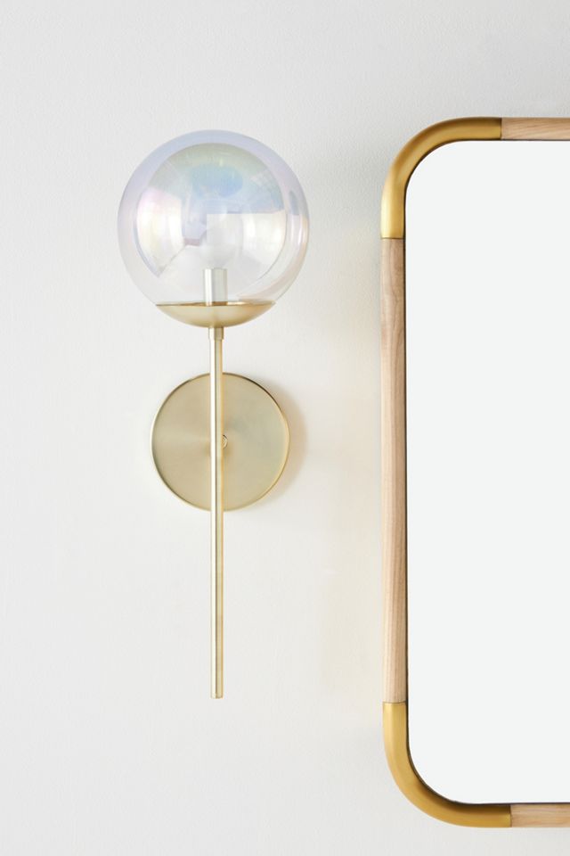Iridescent Globe Sconce Wall Light #1