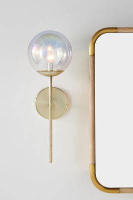 Iridescent Globe Sconce Wall Light