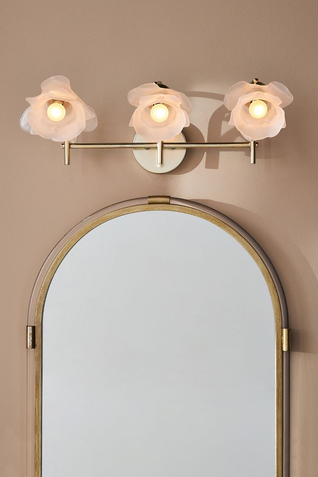 Floral deals vanity light