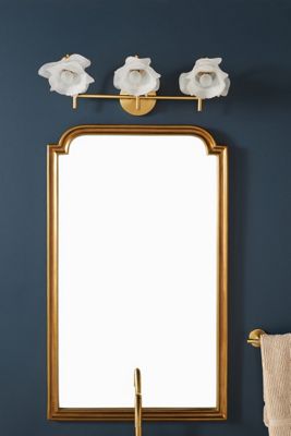 Blossom Frosted Glass Flower Vanity