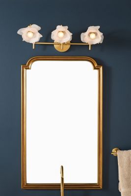 Blossom Frosted Glass Flower Vanity