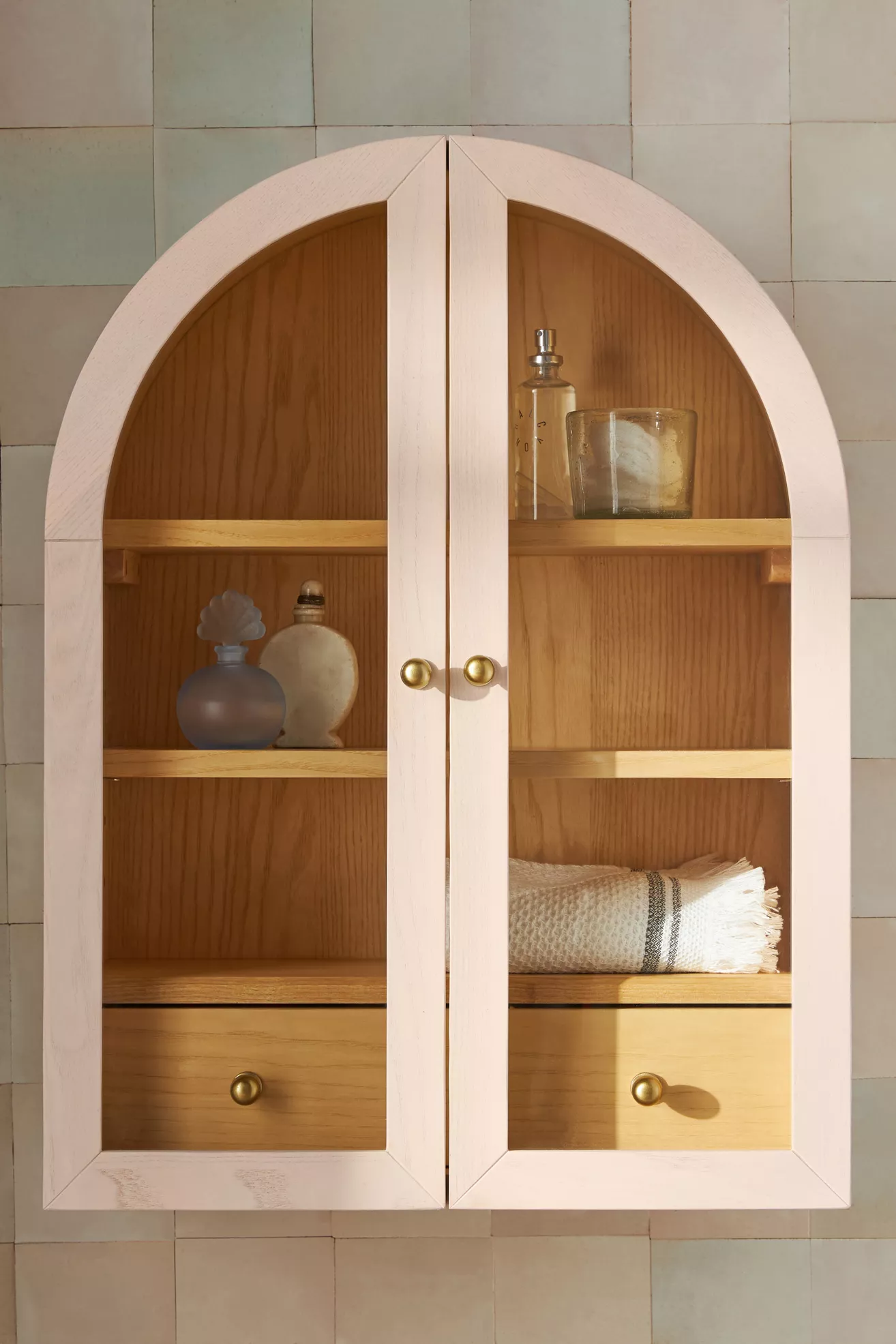 Fern Wood Arch Wall Cabinet - thumbnail 5