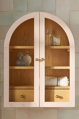 Fern Wood Arch Wall Cabinet