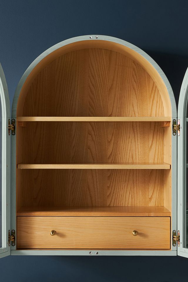 Fern Wood Arch Wall Cabinet #2