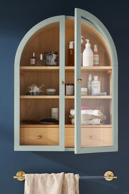 Fern Wood Arch Wall Cabinet