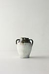 Aged Ceramic Moss Drip Vase #1