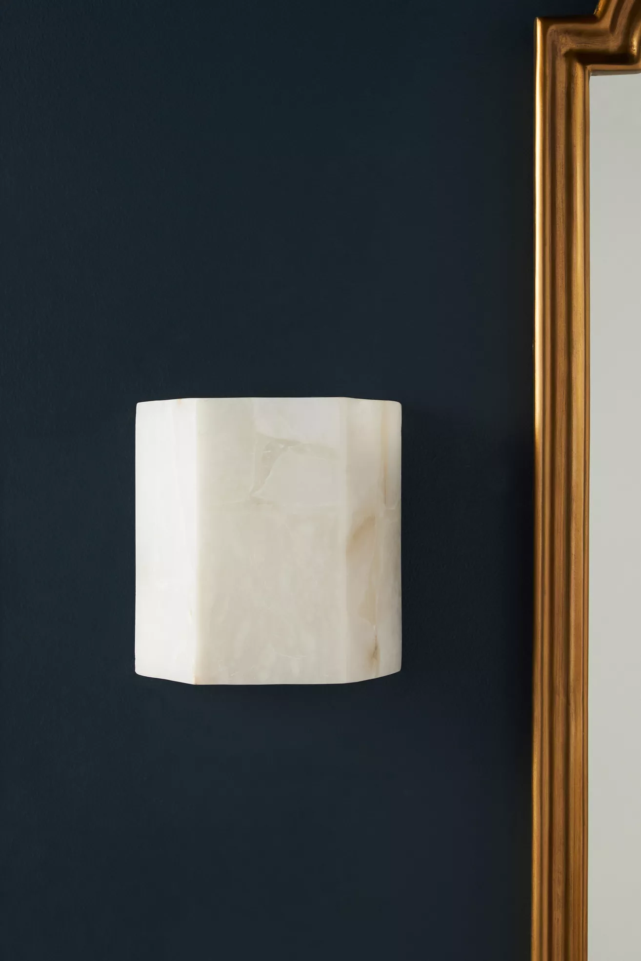 Borealis Alabster Hexagon Sconce Wall Light - thumbnail 2