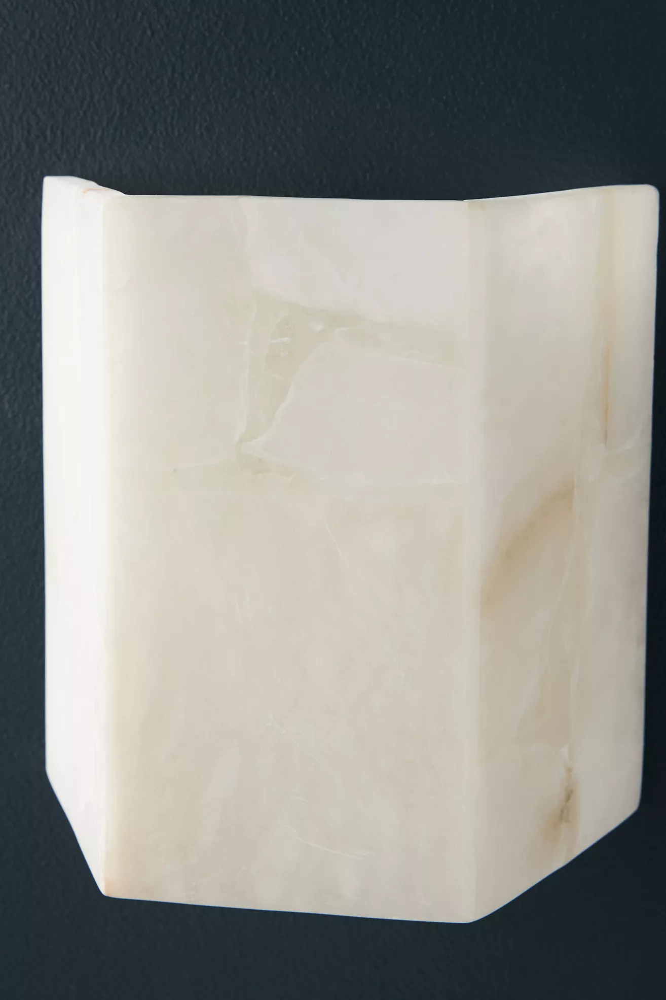 Borealis Alabster Hexagon Sconce Wall Light - thumbnail 4
