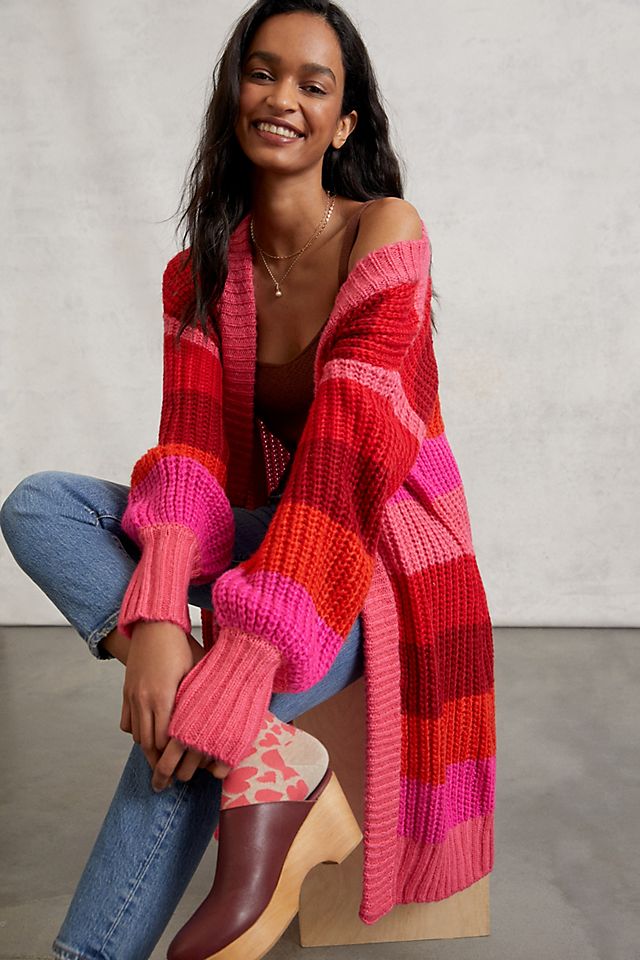 Avery Colorblocked Cardigan | Anthropologie