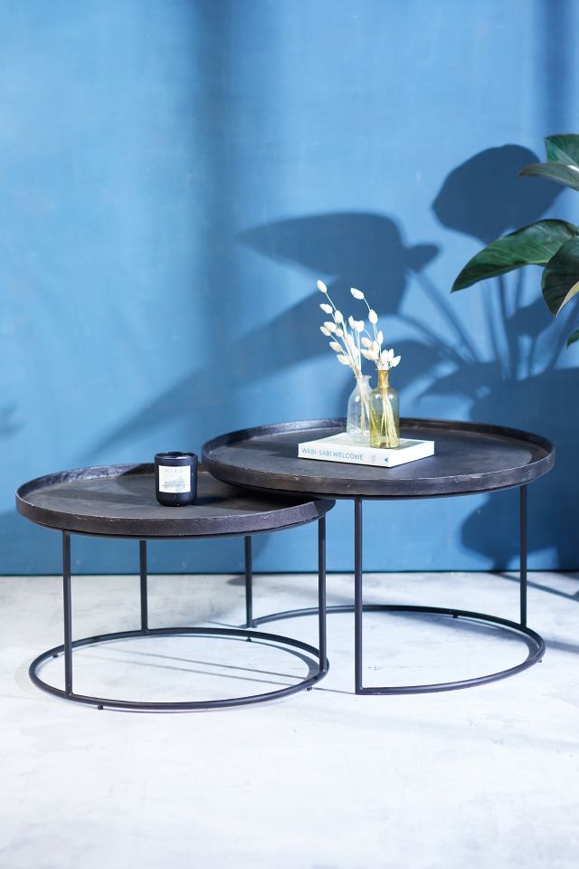 Anthropologie round deals coffee table