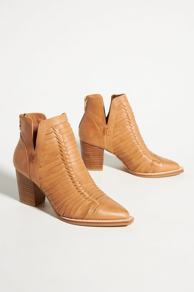 Silent D Leanah Woven Heeled Booties #1