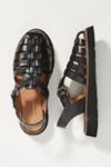 Selected Femme @ Anthropologie black fisherman cage sandals shoes UK 5 EU 38 new bnib