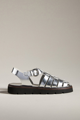 By Anthropologie Fisherman Sport Sandals In Grey