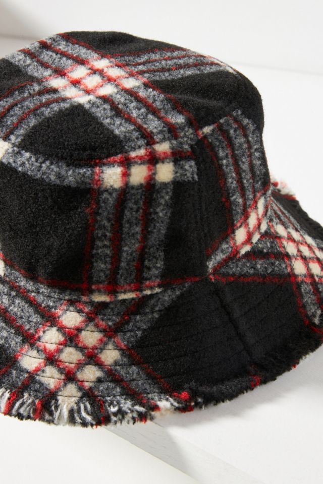 Plaid Flannel Bucket Hat | Anthropologie display picture 3