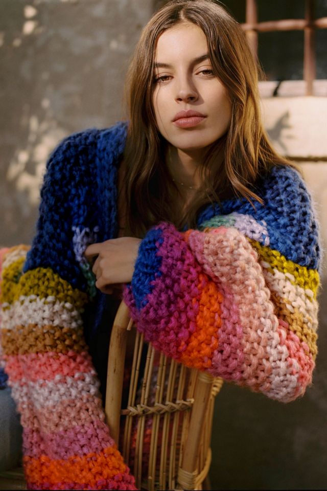 Rainbow Stripe Cardigan #5
