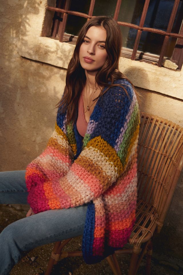 Rainbow Stripe Cardigan #6
