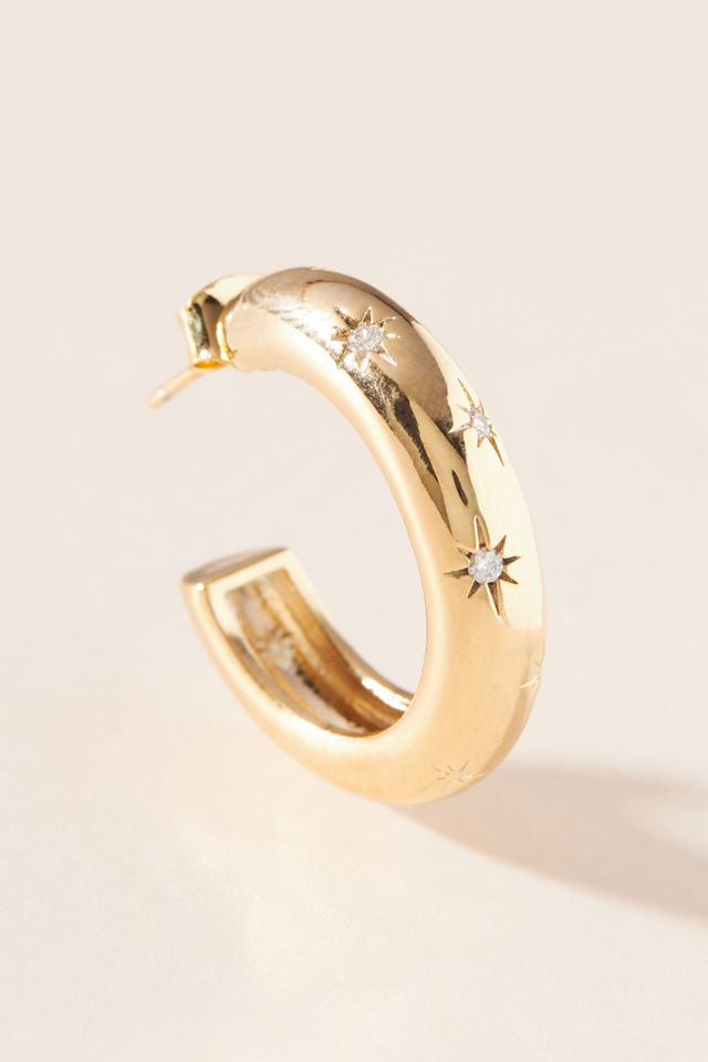 Celestial Huggie Hoop Earrings #1