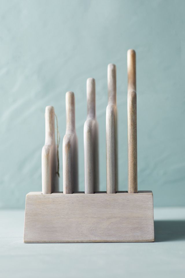 Gray Washed Serving Boards, Set of 5 #1
