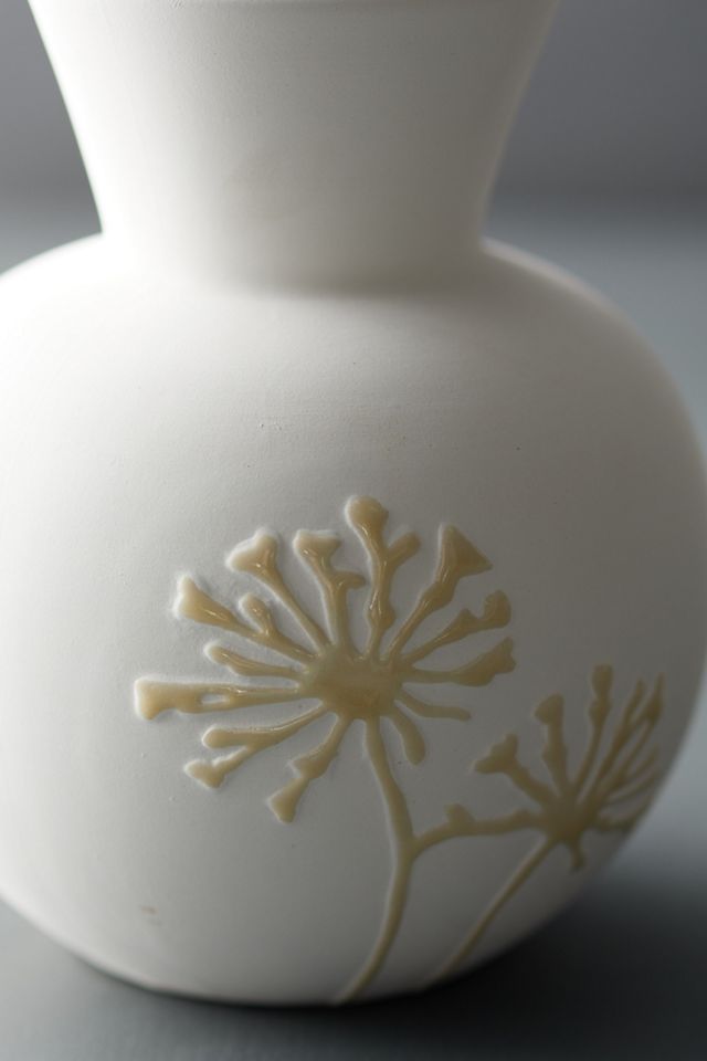 Floral Relief Vase #3