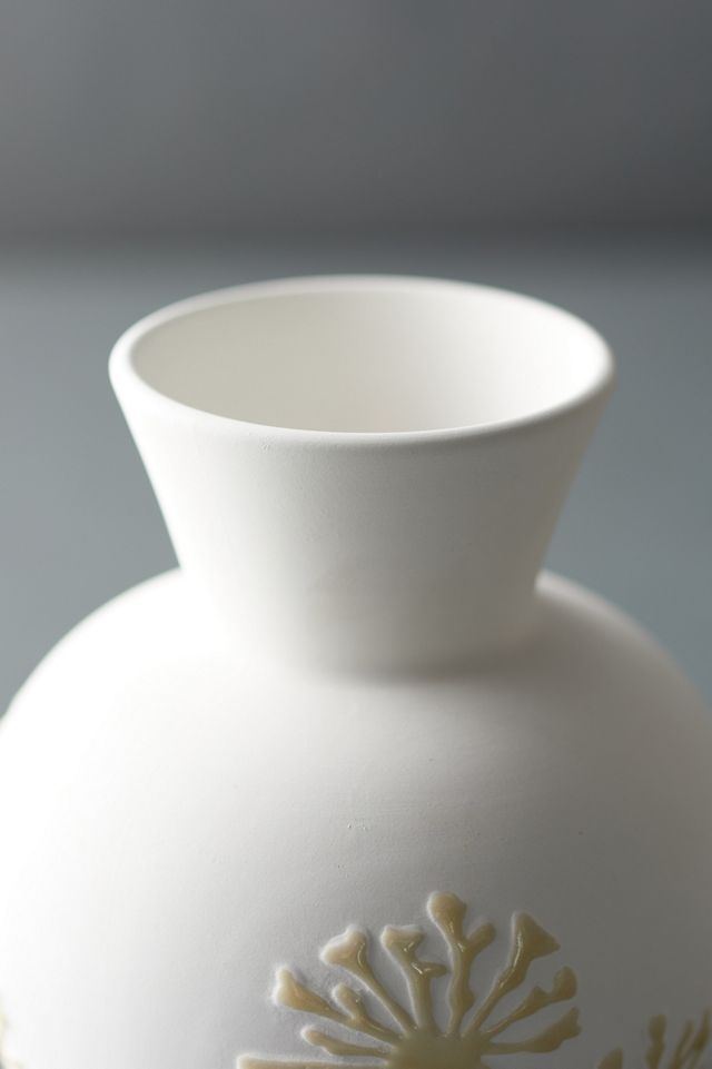 Floral Relief Vase #4