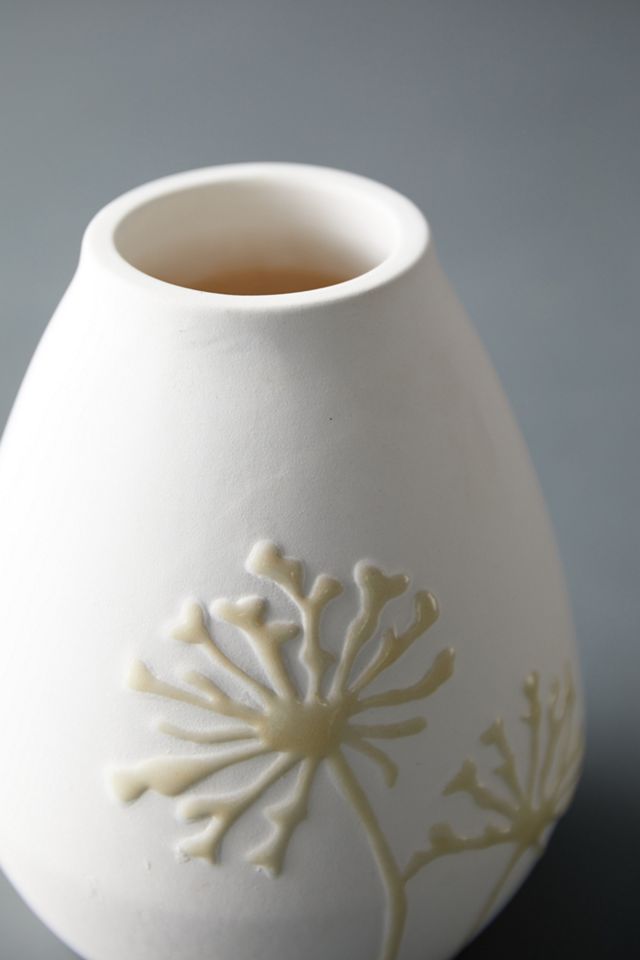Floral Relief Vase #6