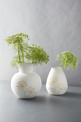 Floral Relief Vase