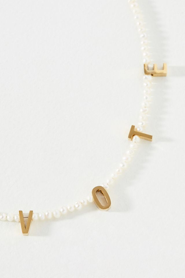 Vote Pearl Necklace #1