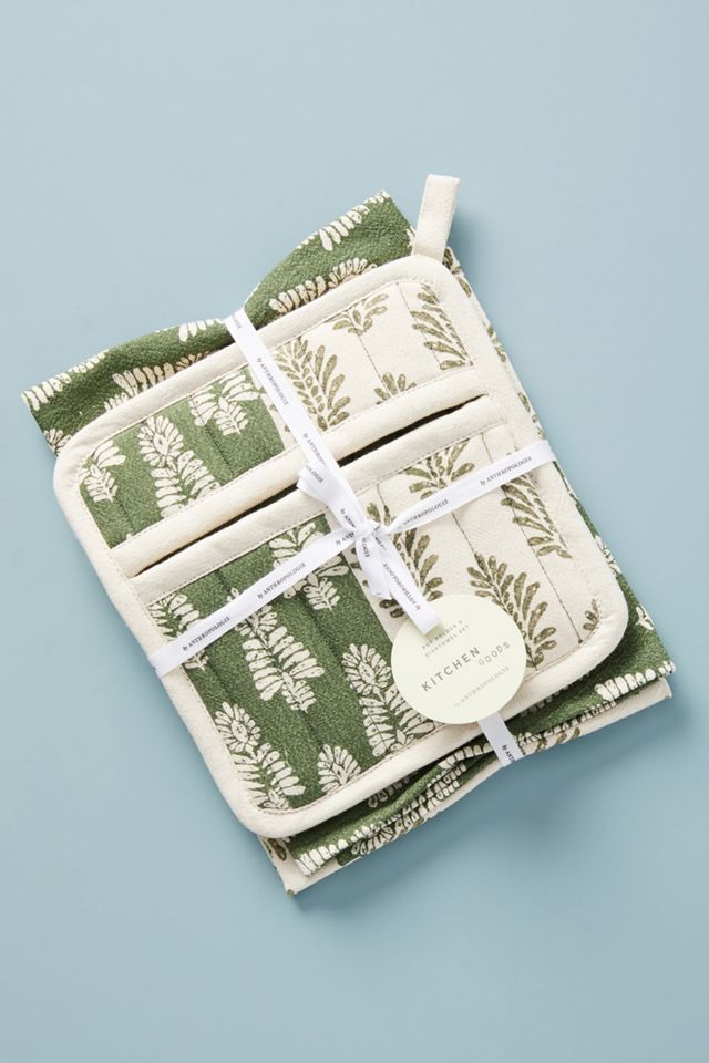 Trudy Pot Holder & Dish Towel Set #1