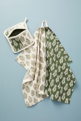 Trudy Pot Holder & Dish Towel Set