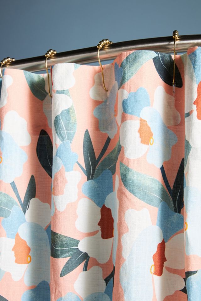 Maggie Stephenson Abelia Organic Cotton Shower Curtain #1