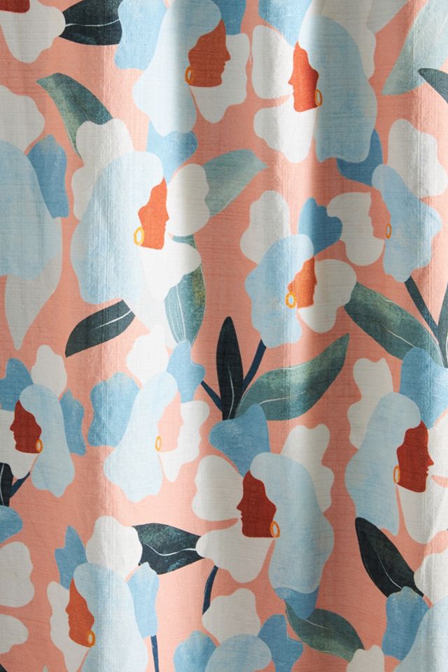 Maggie Stephenson Abelia Organic Cotton Shower Curtain #2