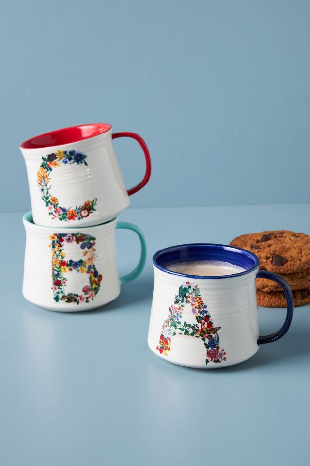 anthropologie christmas mug