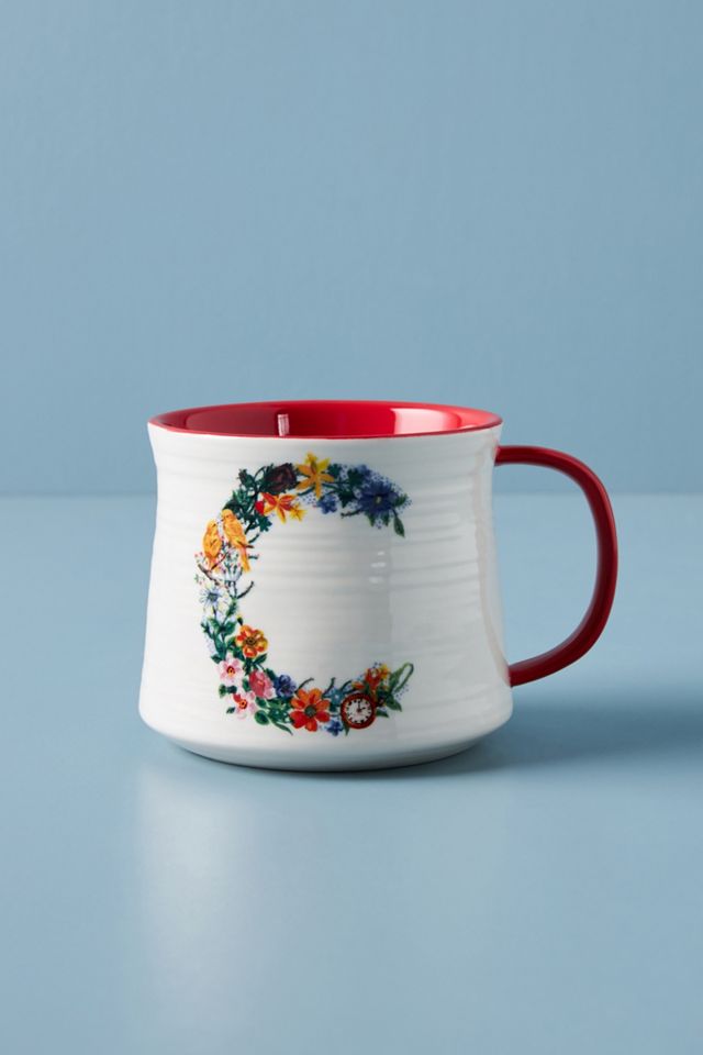 Nathalie Lete Bouquet Monogram Mug #7