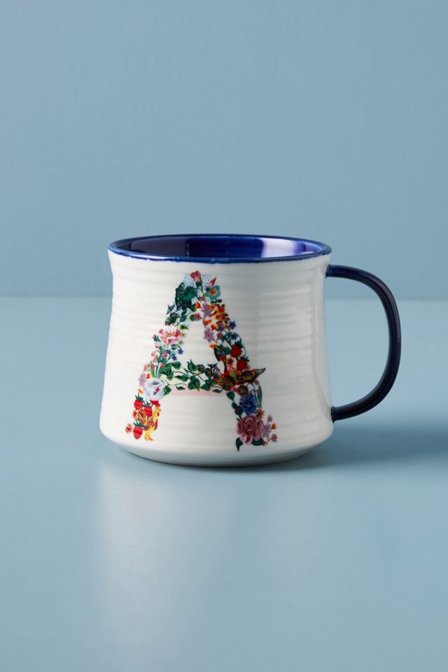 Nathalie Lete Bouquet Monogram Mug #1