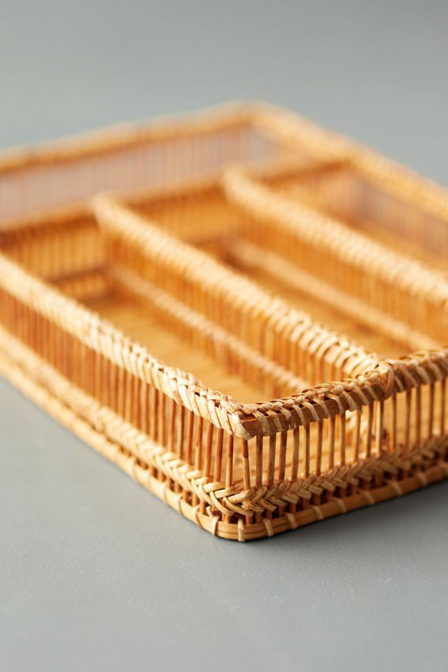Woven Bamboo Utensil Holder #2