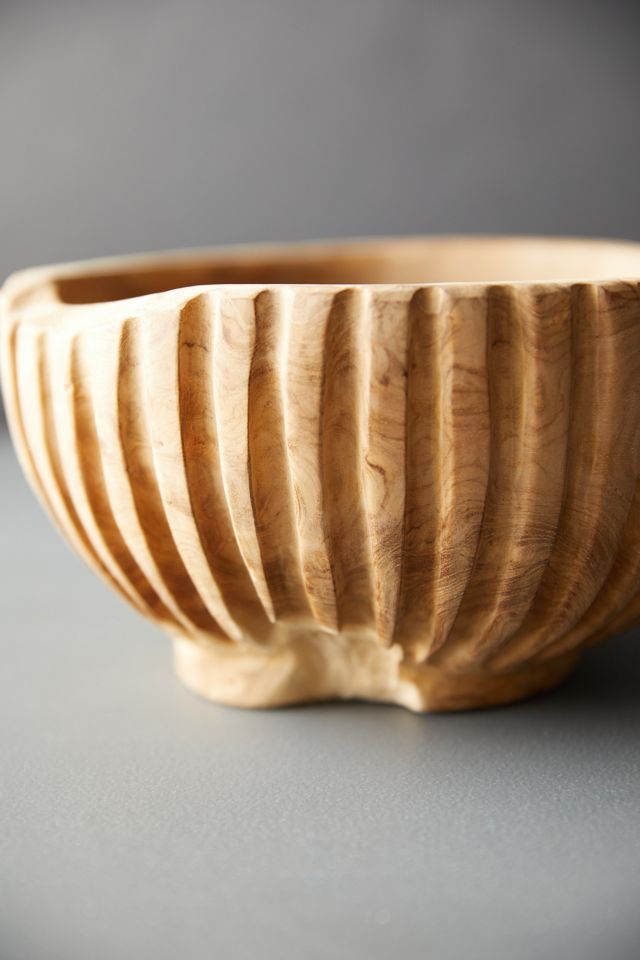 Teak Serving Bowl, Tall #2
