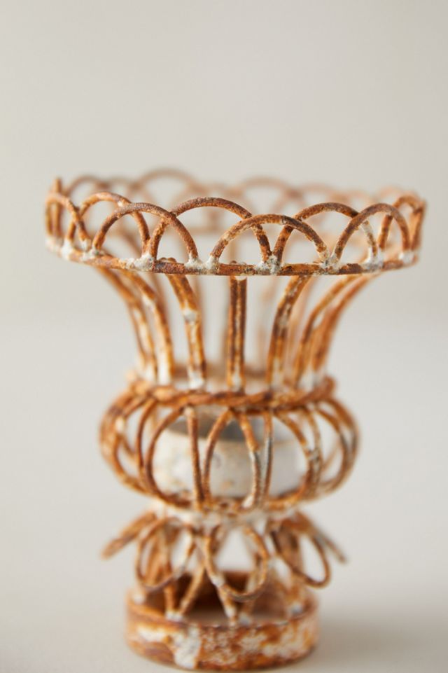 Ornate Iron Tea Light Holders, Set of 2 #2