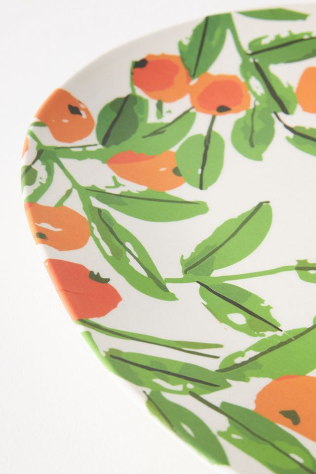 Vera for Anthropologie Poppies Bamboo Melamine Serving Platter #2