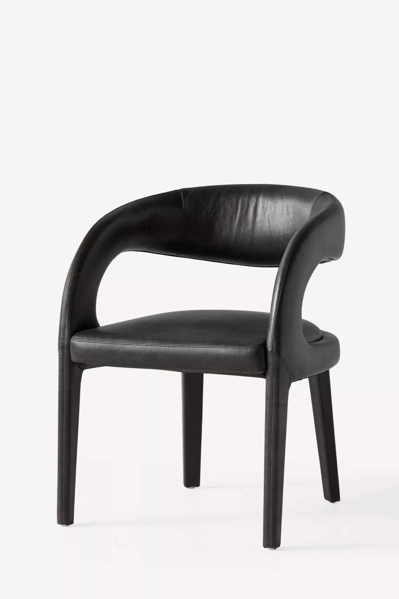 Leather Hagen Dining Chair side view