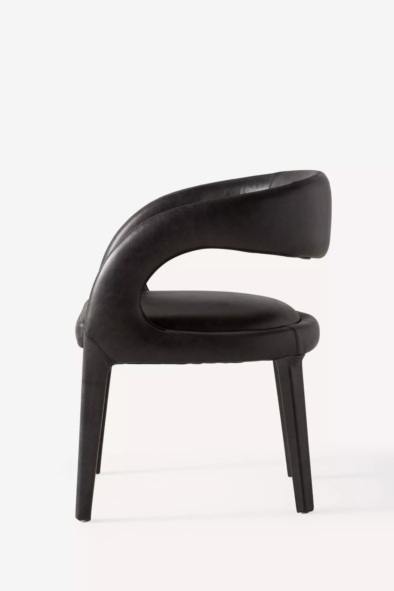 Leather Hagen Dining Chair side profile