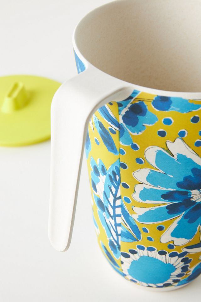 Vera for Anthropologie Periwinkle Bamboo Melamine Pitcher #1