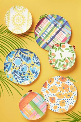 Vera for Anthropologie Perennial Bamboo Melamine Dinner Plate