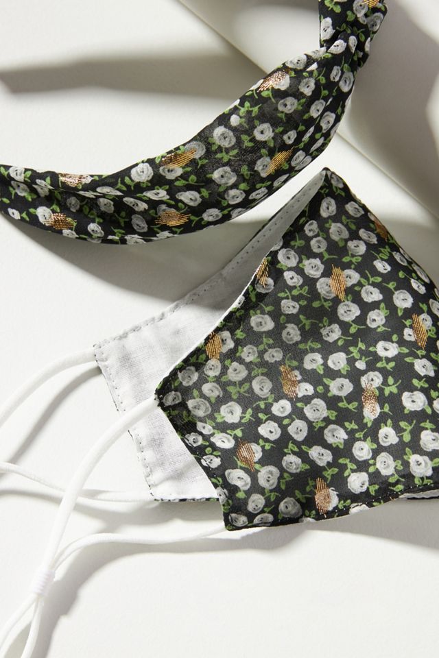 Saoirse Headband & Ear Loop Reusable Face Mask Set #1