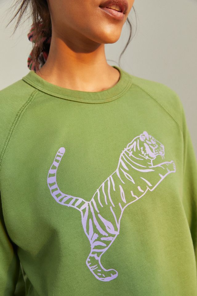 Clare V. Tiger Graphic Sweatshirt
