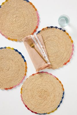 Aura Raffia Placemats, Set of 4