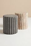 Channel Tufted Ceramic Stool