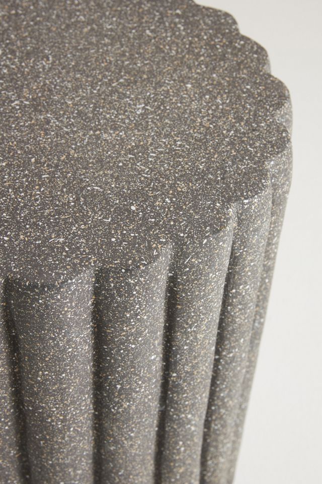 Channel Tufted Ceramic Stool #3